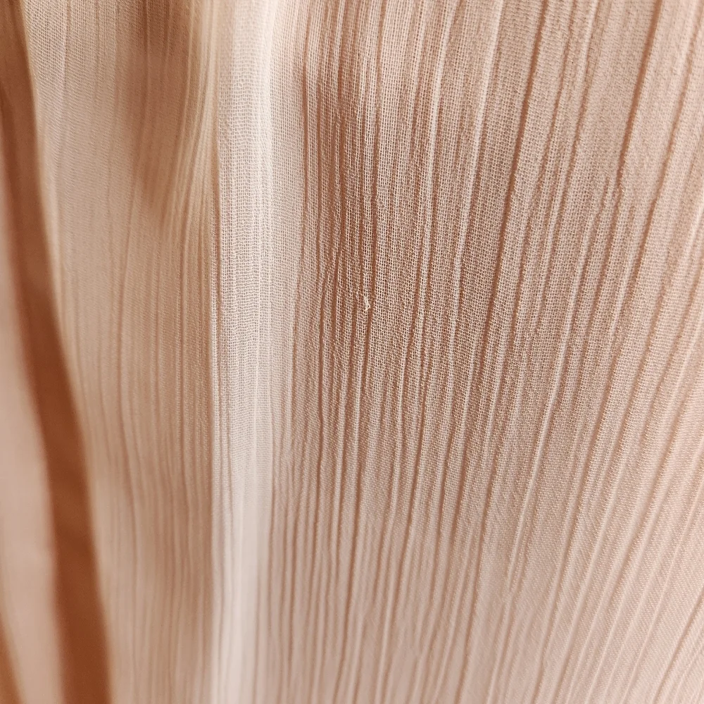 Alice + Olivia Strapless Nude Blush Maxi Gown with Lace Inserts Size 4 - Picture 11 of 13